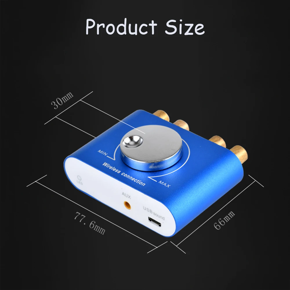 JINSERTA 4,2 Bluetooth приемник 3,5 мм AUX мини Bluetooth цифровой аудио Amplifie Hifi 2,0 стерео музыкальный плеер для домашнего аудио