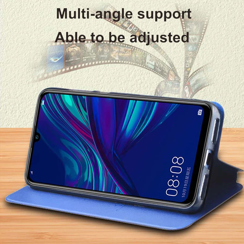 Роскошный кожаный чехол с передним окном для Huawei Enjoy 9 s телефона Enjoy9s POT-AL00A задние