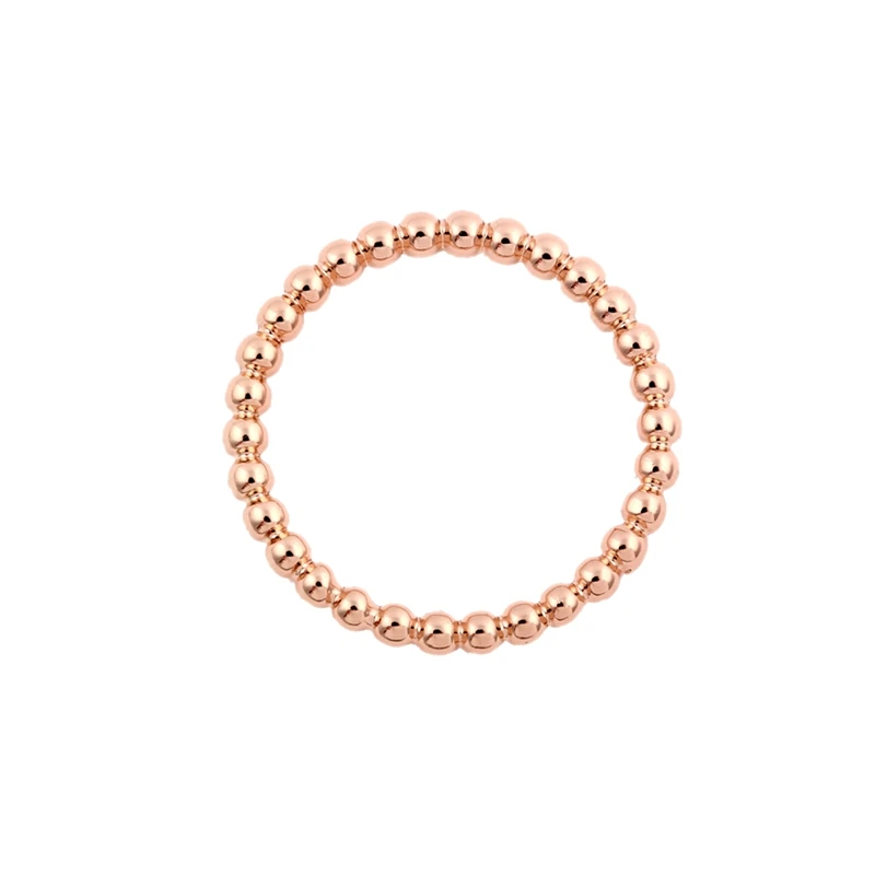 Oly2u тонкое укладываемое узкое кольцо штабелируемое Золотое с бусинами