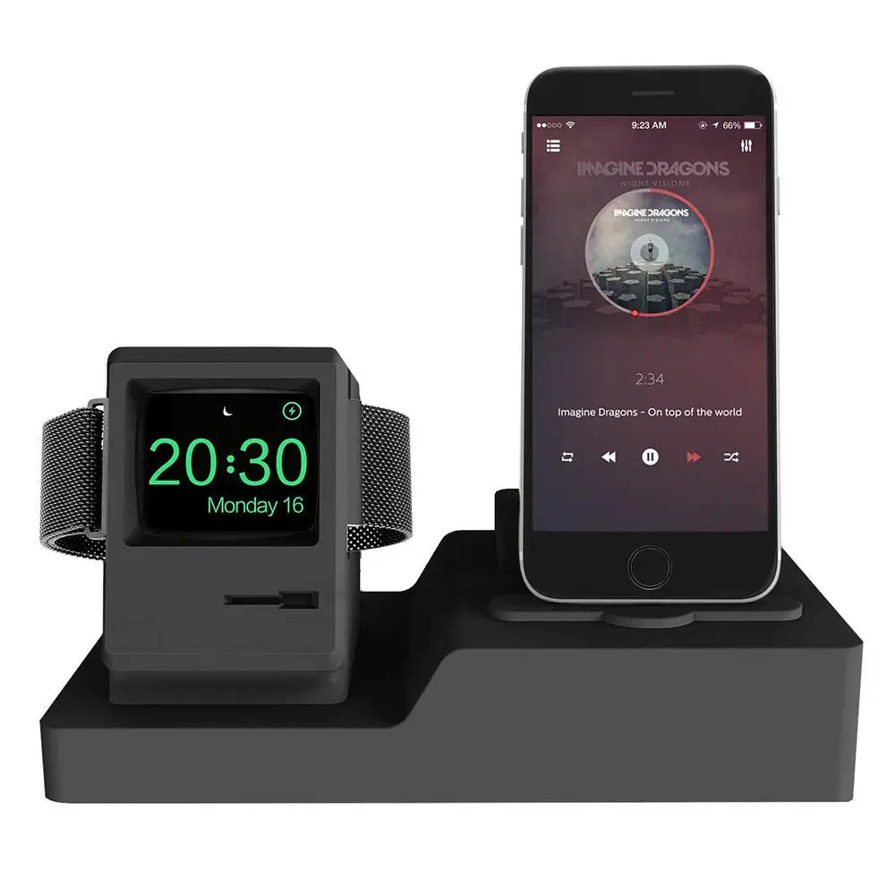 BEESCLOVER 3 в 1 зарядная док станция для AirPods Apple Watch Series 3/2/1/iPhone X/8/Plus/7/7/6/Plus