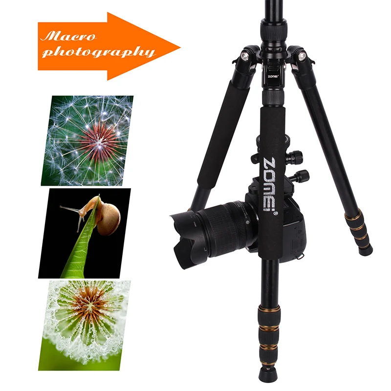 Zomei Professional камера штатив z 668 алюминий портативный путешествия Стенд для canon nikon sony