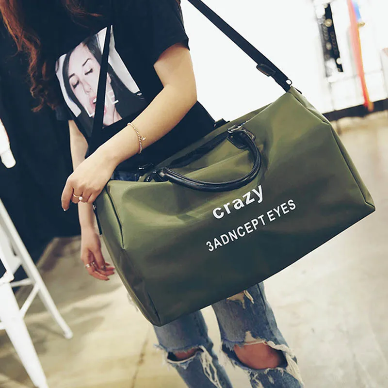 48cm32cm23cmGreen IMIDO сумка для багажа из Оксфорда, дорожные сумки с буквенным принтом, женская сумка для путешествий, модная брендовая дизайнерская большая сумка для путешествий, брендовая роскошная сумка - Цвет: 48cm32cm23cmGreen