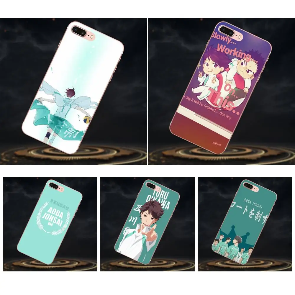 Чехол для телефона из ТПУ Аниме Haikyuu Oikawa Tooru Galaxy A3 A5 A7 On5 On7 2015 2016 2017 Grand Alpha G850 Core2 Prime S2