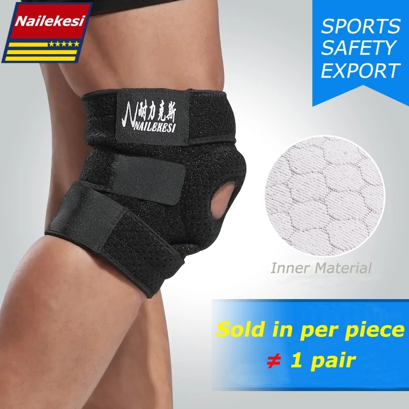 

1 Piece Elastic Knee Support Brace Kneepad Adjustable Patella Knee Pads Safety Guard Strap For Basketball Free Size