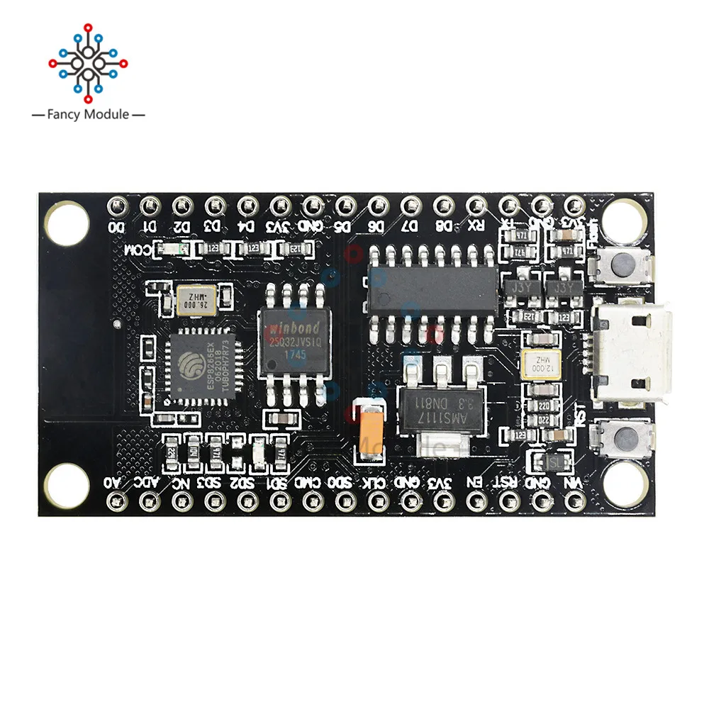 1 шт. для Wemos NodeMCU V3 модуль Wi-Fi встроенный ESP8266 + Дополнительная память флеш-память 32