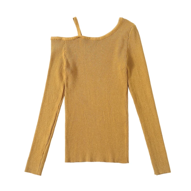 Sexy Off Shoulder Knitted Sweater knitwear Winter 2018 Autumn Women Pullover White Elasticity Slim Jumper Pull Femme | Женская одежда
