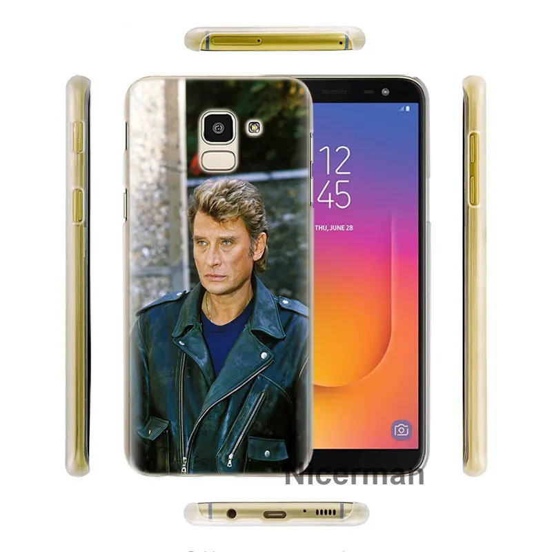 Джонни Холлидей чехол для samsung Galaxy J4 J6 плюс J3 J5 J6 J7 J8 C2 Core J5 J7 премьер Футляр для телефона