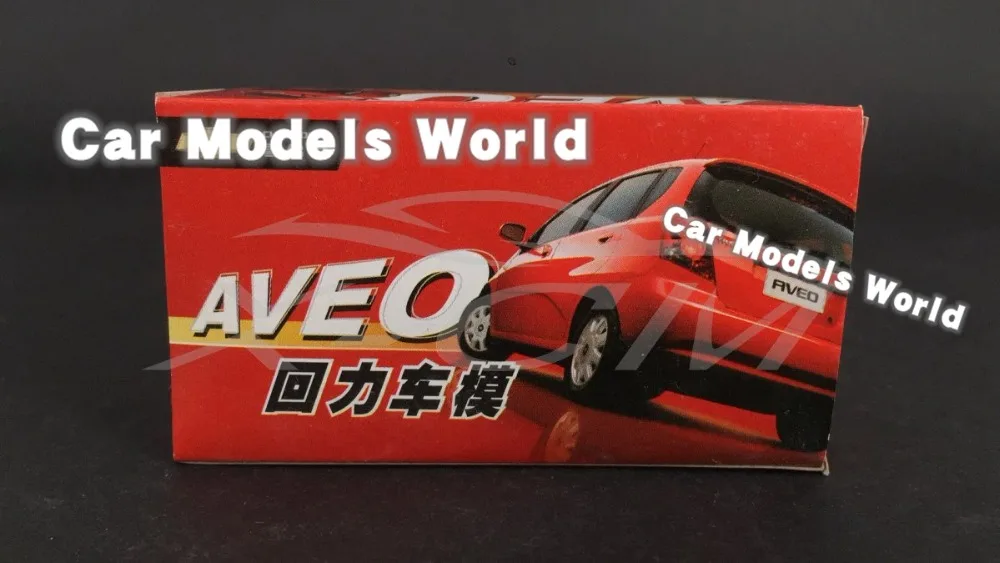 Пластиковый игрушечный автомобиль для Aveo 1:64 (красный) может оттягиваться