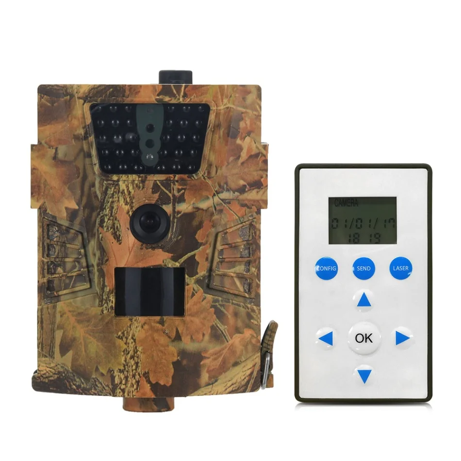 Цвет: желтый HT001B Trail camera 30 шт., инфракрасный охотничий фотоаппарат ночного видения водонепроницаемый 120 градусов 12 Мп фото ловушка 1080P камера дикой природы - Цвет: Цвет: желтый