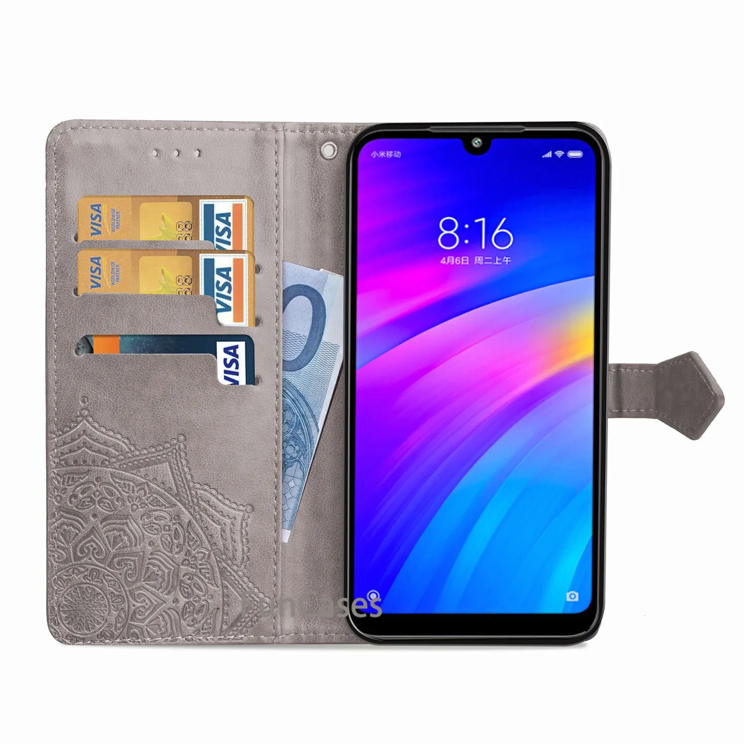 For Coque Xiaomi Redmi 7 Case Flip Leather Wallet Phone Cover Luxury card slot holder stand flip fornite | Мобильные телефоны и