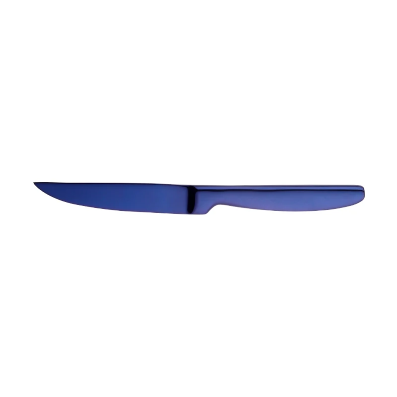 Blue1-4pcs Buyer Star Stainless Steel Knives 304 Rainbow Color Flatware Sharp Steak Knife Set For Dinner 4-Piece 8.6-Inch Dinnerware Set - Цвет: Blue1-4pcs