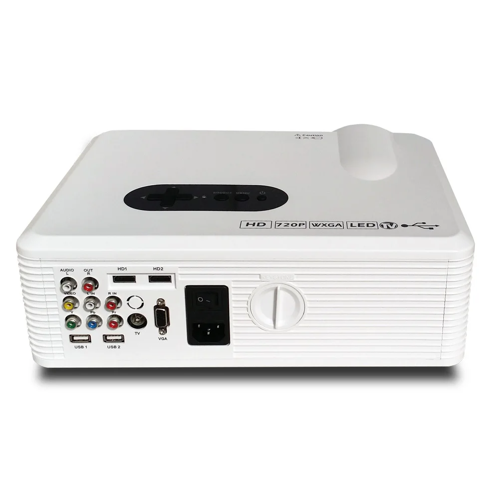 Портативный цифровой ТЕЛЕВИЗОР проектор hdmi vga встроенные динамики для dvd-плеер