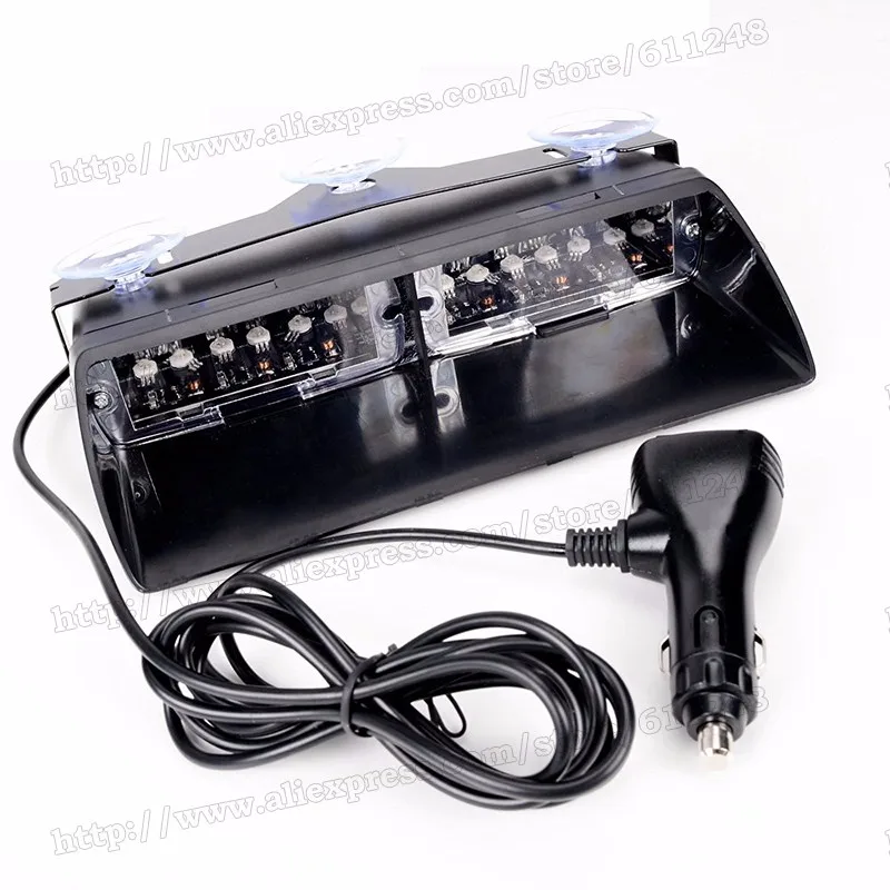 Светодиодный стробоскосветильник на лобовое стекло 48 Вт автомобильный мигающий