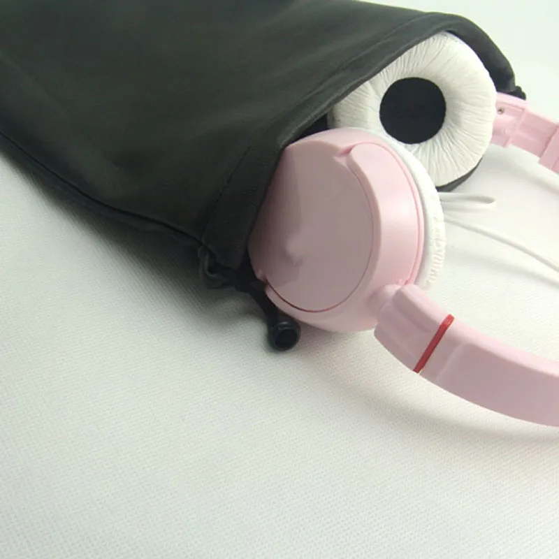 2019 модная черная сумка для наушников кожаная мягкая хранения чехол высокое