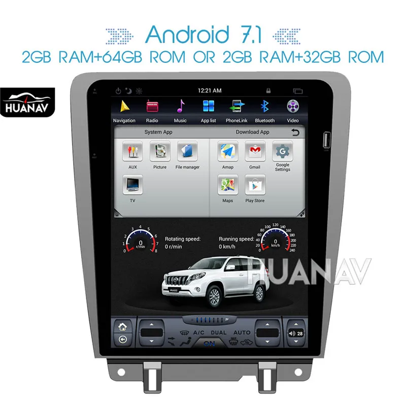 Android Tesla Стиль 12 дюймов Автомобильный DVD gps навигация для Ford Mustang 2010- Автомобильный Радио плеер Авто Стерео головное записывающее устройство