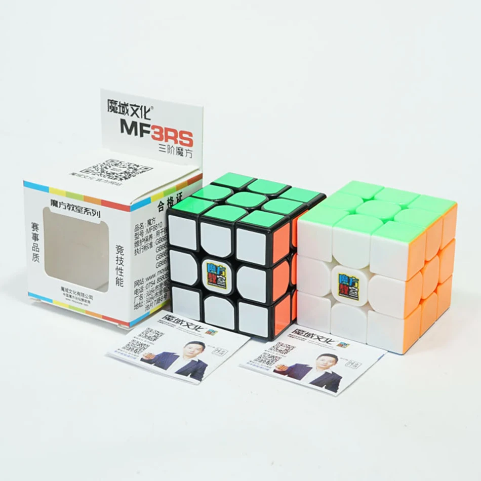 MoYu MoFangJiaoShi MF3rs MF3rs2 магический куб 3x3 скоростной 56 мм пазл Magico Cubo Black Stickerless