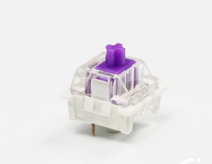 Outemu 3 контактный прозрачный чехол фиолетовый переключатель для пользовательской