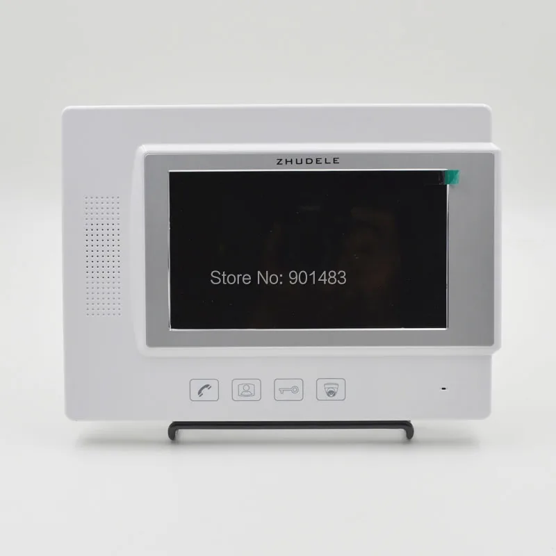 Бесплатная доставка! zhudele 7 дюймов TFT Монитор LCD Цветной Видео-Телефон Двери