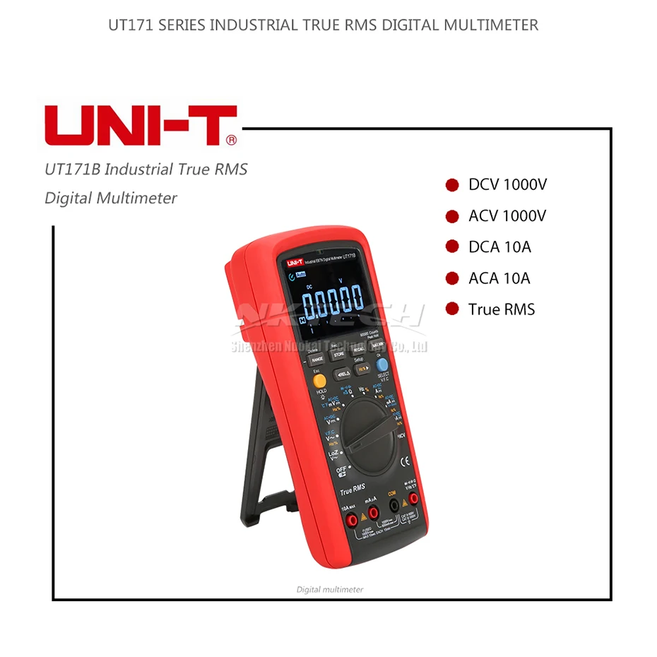 UNI-T Промышленный Цифровой мультиметр UT171A UT171B UT171C для хранения данных AC DC Вольт Ампер USB/Bluetooth передача 100 кГц LoZ