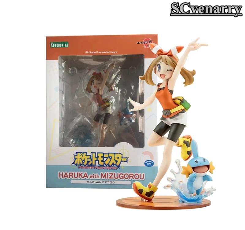 Аниме Ash Ketchum Haruka & Mudkip ПВХ фигурка Коллекционная модель игрушки 20 см|model toy|figures