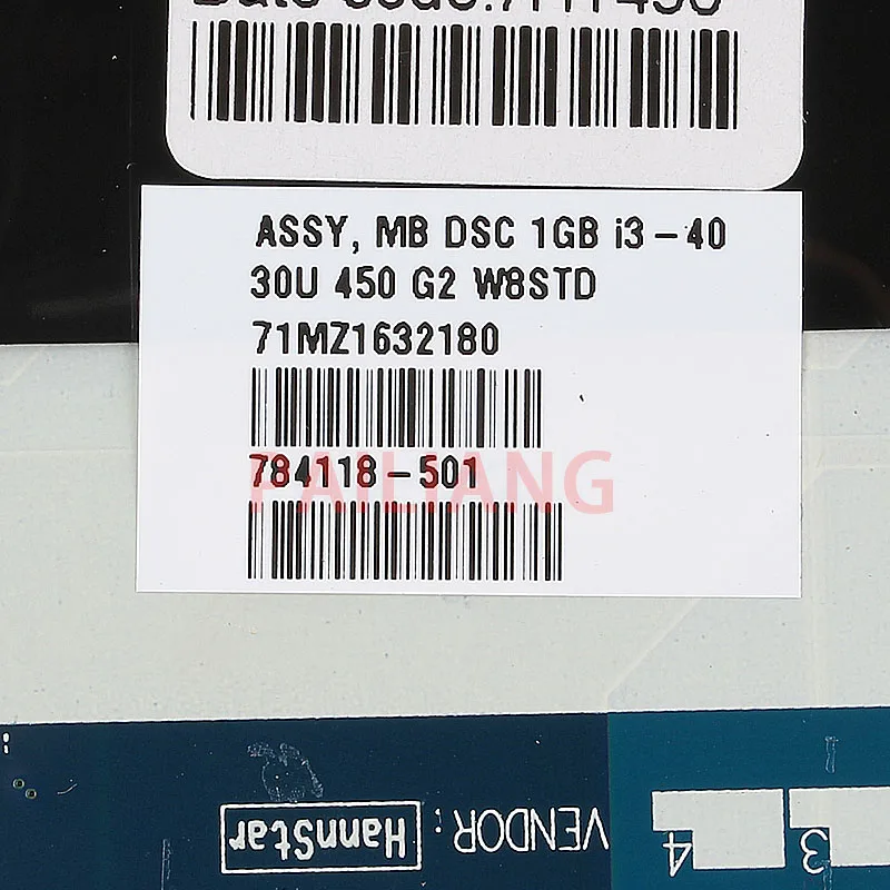PAILIANG материнская плата для ноутбука hp Probook 440 450 470 G2 I5 ПК платы 784118-501 ZPL40/ZPL50/ZPL70 LA-B181P полный tesed DDR3