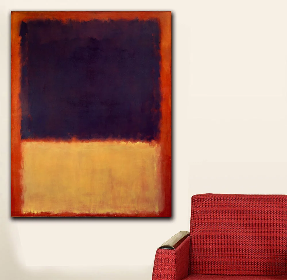 Настенные картины большого размера с принтом для гостиной Mark Rothko NO. 203 {R O T P}