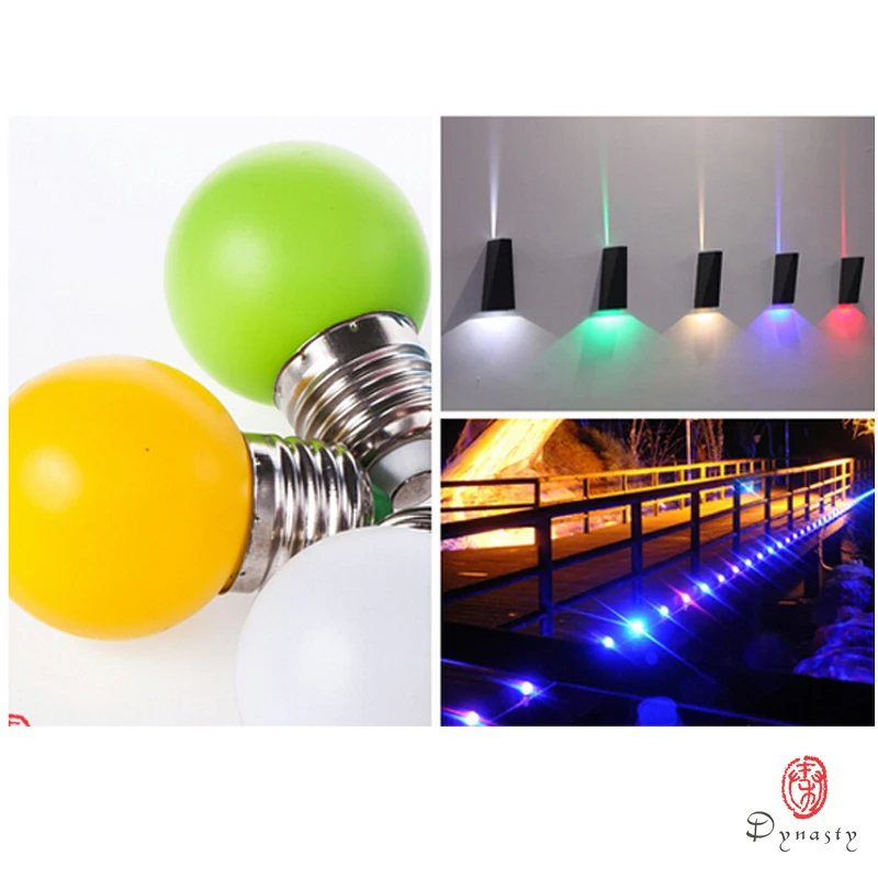 10 шт./лот праздничные красочные светодиодные лампы пузырьковый шар E27 красный