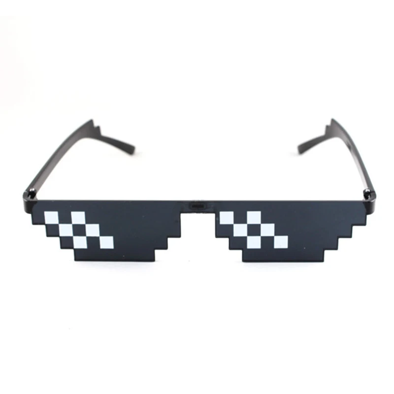 Мужские и женские очки MLG Pixelated солнцезащитные Thug Life для вечеринки мозаика