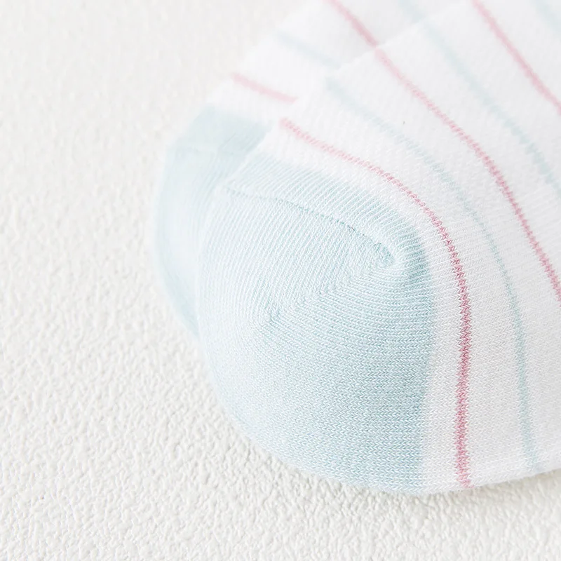 Всесезонные дышащие сетчатые женские носки Повседневные и удобные в полоску 5