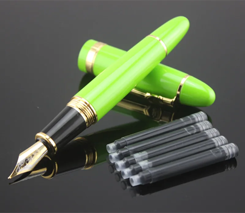 05 JINHAO 159 металлическая авторучка без коробки для карандашей Роскошные школьные офисные канцелярские принадлежности Роскошные милые ручки для письма подарок - Цвет: 05