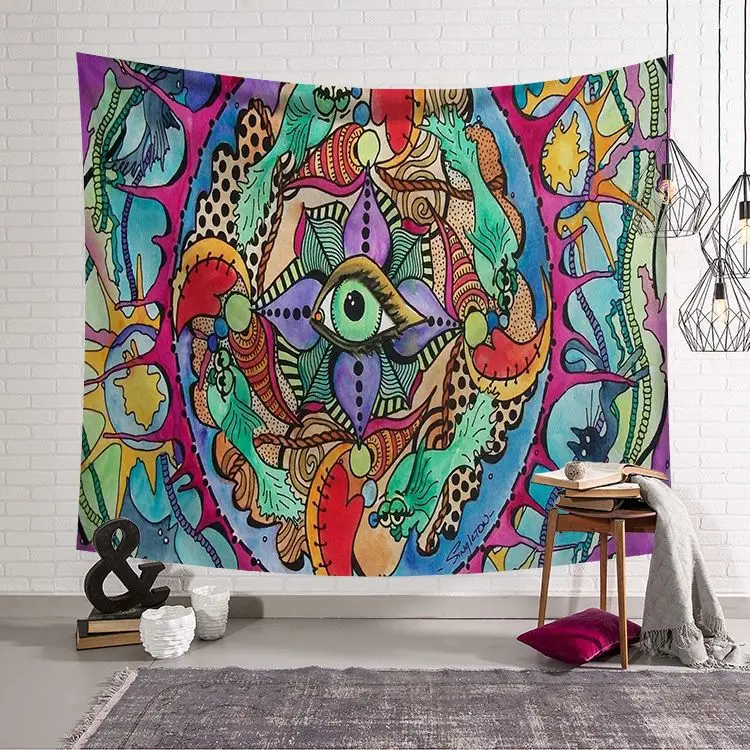 

CAMMITEVER Abstract Painting Colorful Tapestry Wall Decor Tapestries Wall Hanging Modern Tapestry Wall Hanging Throw