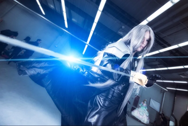 Костюм для косплея эпинация VII FF7 Сефирот из искусственной кожи наряд + Pauldrons