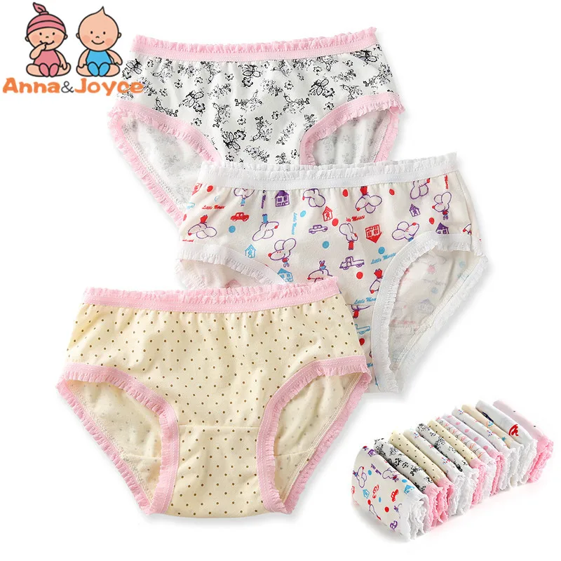 

5pcs/Lot Girls Underwear Briefs Shorts Kids Print Panites Cotton Panties Atnn0040