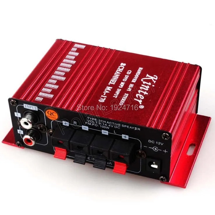Kinter MA 170 модный мини 2CH Hi Fi стерео усилитель DVD MP3 динамик для автомобиля мотоцикла