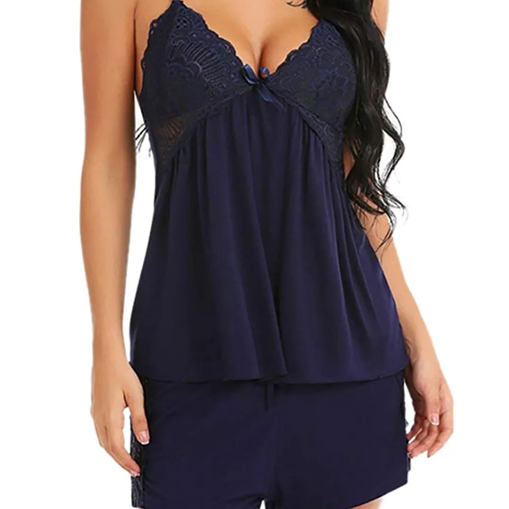 Женское сексуальное нижнее белье Ночное белье Babydoll кружевное стринги нижнее белье без рукавов с v-образным вырезом сексуальное горячее модное#7