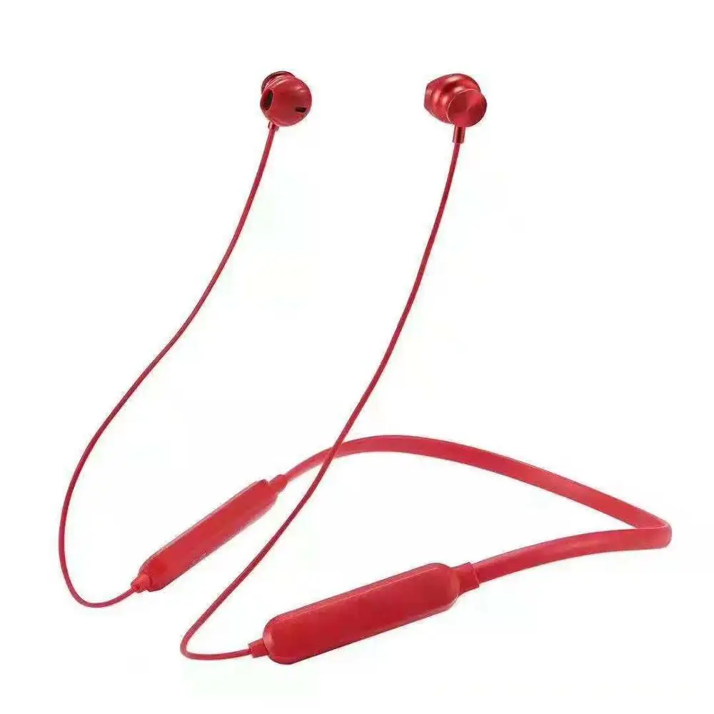 Красный Lewinner X7 plus Bluetooth наушники Встроенный микрофон беспроводные легкие шейные спортивные наушники стерео auriculares - Цвет: Красный