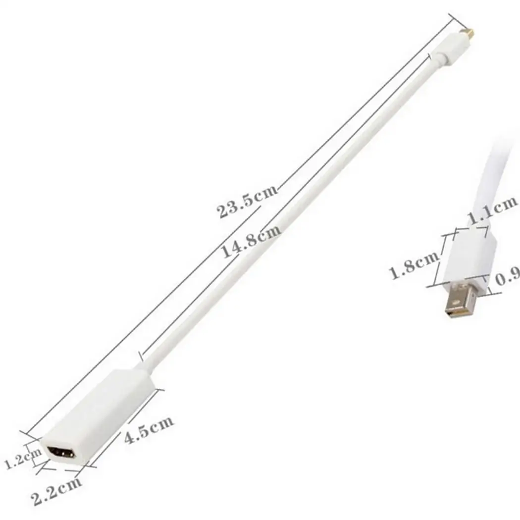 Mini DisplayPort Display Port DP для питания от источника. (Папа) Мужской HDMI Кабель адаптер (мама)