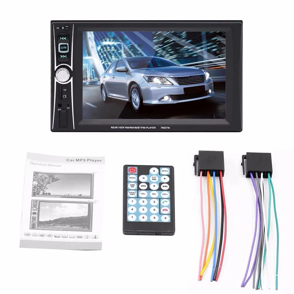 Авторадио 2Din lcd сенсорный экран MP5 мультимедийный плеер Поддержка gps обратное