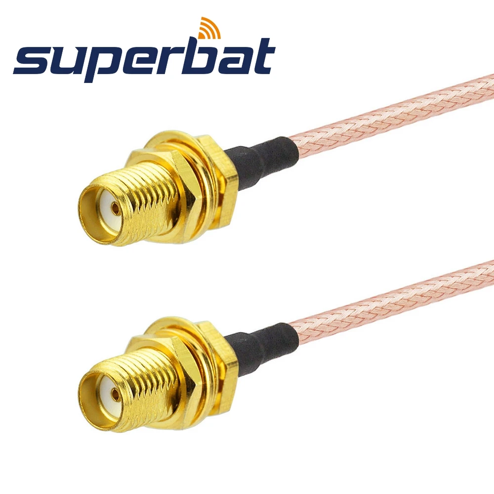 Superbat RF коаксиальный кабель SMA разъем женский Проходной адаптер отрезок
