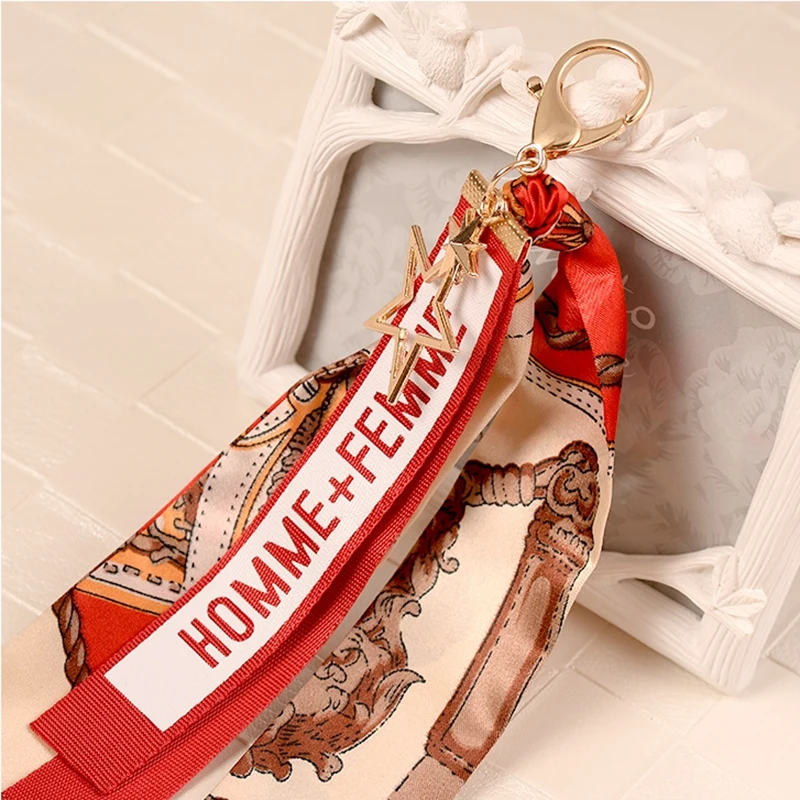 Tidal Wave Ribbon Personality Originality Letter Ins Keychain Pants Decorations Men And Women Backpack Pendants FKJ | Дом и сад