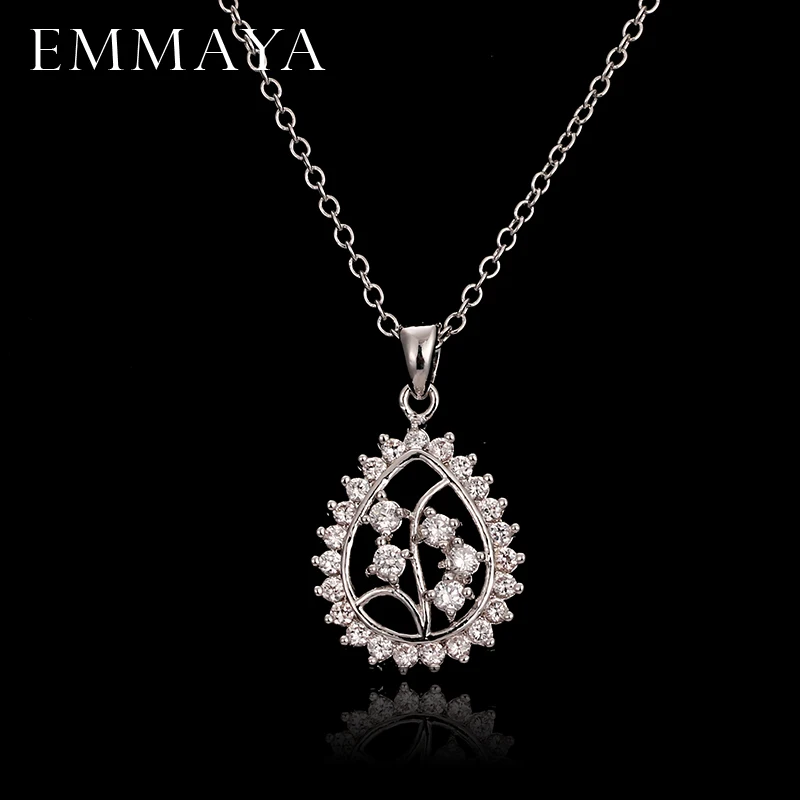 EMMAYA новое ожерелье в форме слезы с кристаллами Cz женское очаровательные