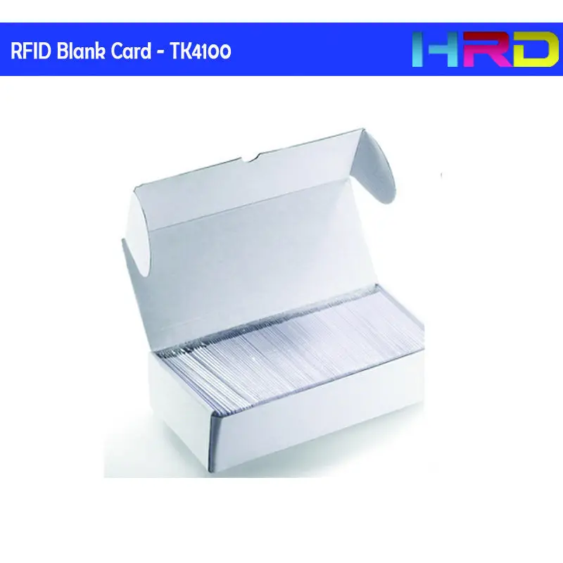 [100pcs/lot] ID/IC rfid tk4100 em4100 em4200 blank white card low frequency 125khz read only access control electronic lock |