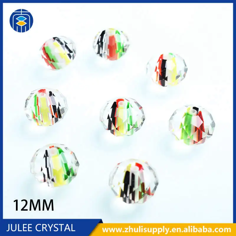 12mm-Green Женский Diy браслет цветок Rondelle граненые бусины стеклянные бусины лэмпворк для изготовления ювелирных изделий - Цвет: 12mm-Green