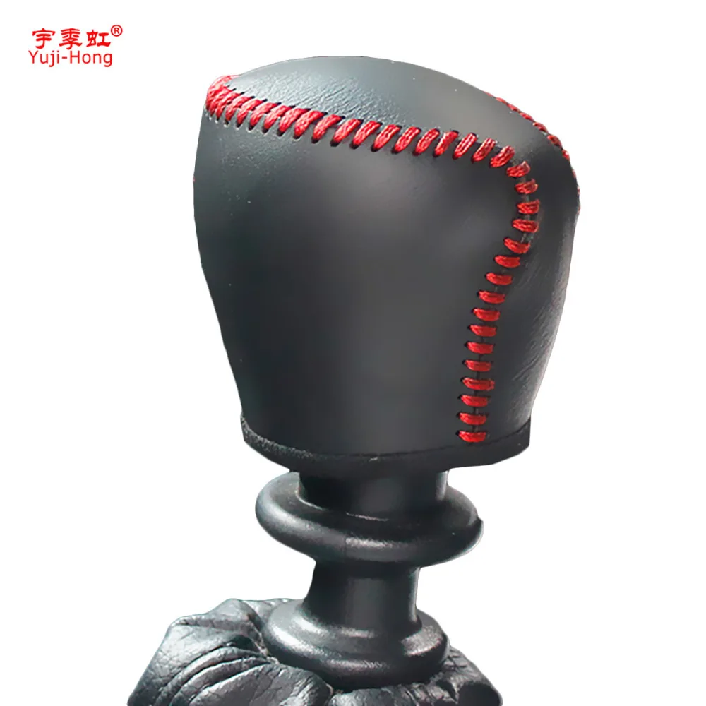 

Yuji-Hong Car Gear Covers Case for Chevrolet Cruze Manual Shift Collars Genuine Leather Hand Sewing Cover