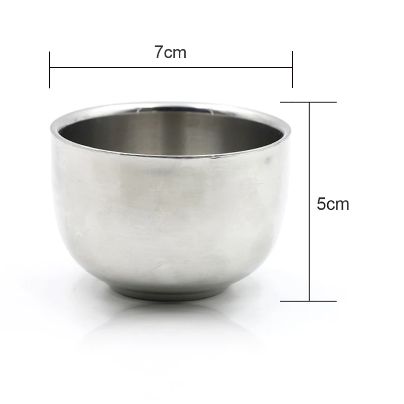 

CestoMen Men's Shaving Soap Bowl Stainless Steel Shaving Mug Cup Male Facial Hair Beard Cleaning Foam Mug Bowl For Shave Brush