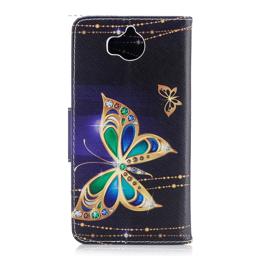 Для huawei Y5 II случаях новый мультфильм Panda бабочка PU Флип кожаный чехол для 2