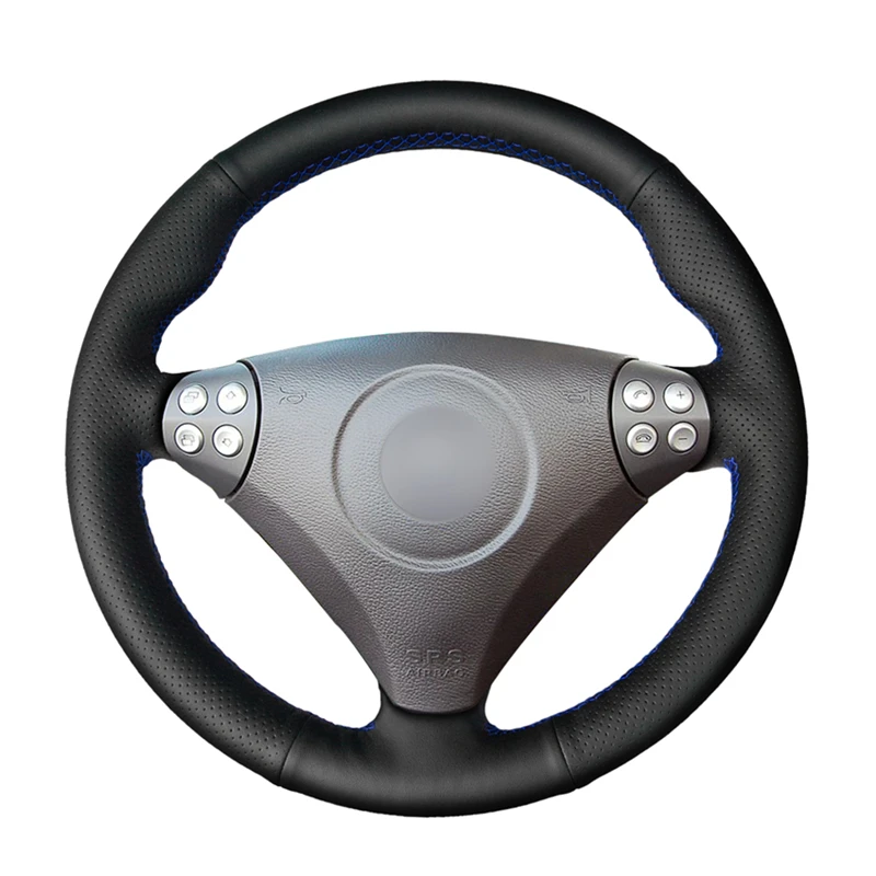 Прошитая вручную Обложка рулевого колеса из искусственной кожи PU для Mercedes Benz