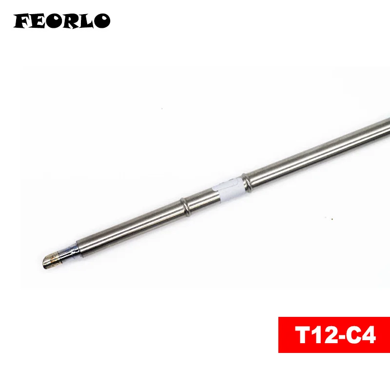 FEORLO 4 шт. T12 C4 BC1 C1 паяльник наконечники серии для Hakko D12/FX 950 Бесплатная