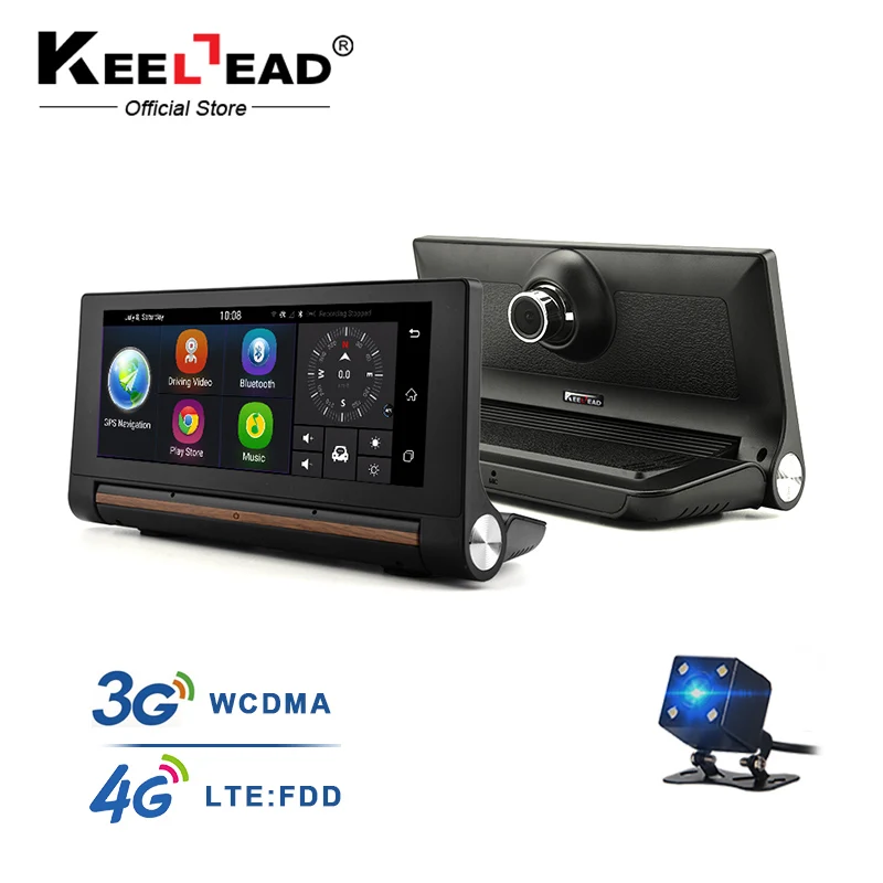Keelead T1 Видеорегистраторы для автомобилей GPS Камера 6.86 &quot3G 4 г Android регистраторы