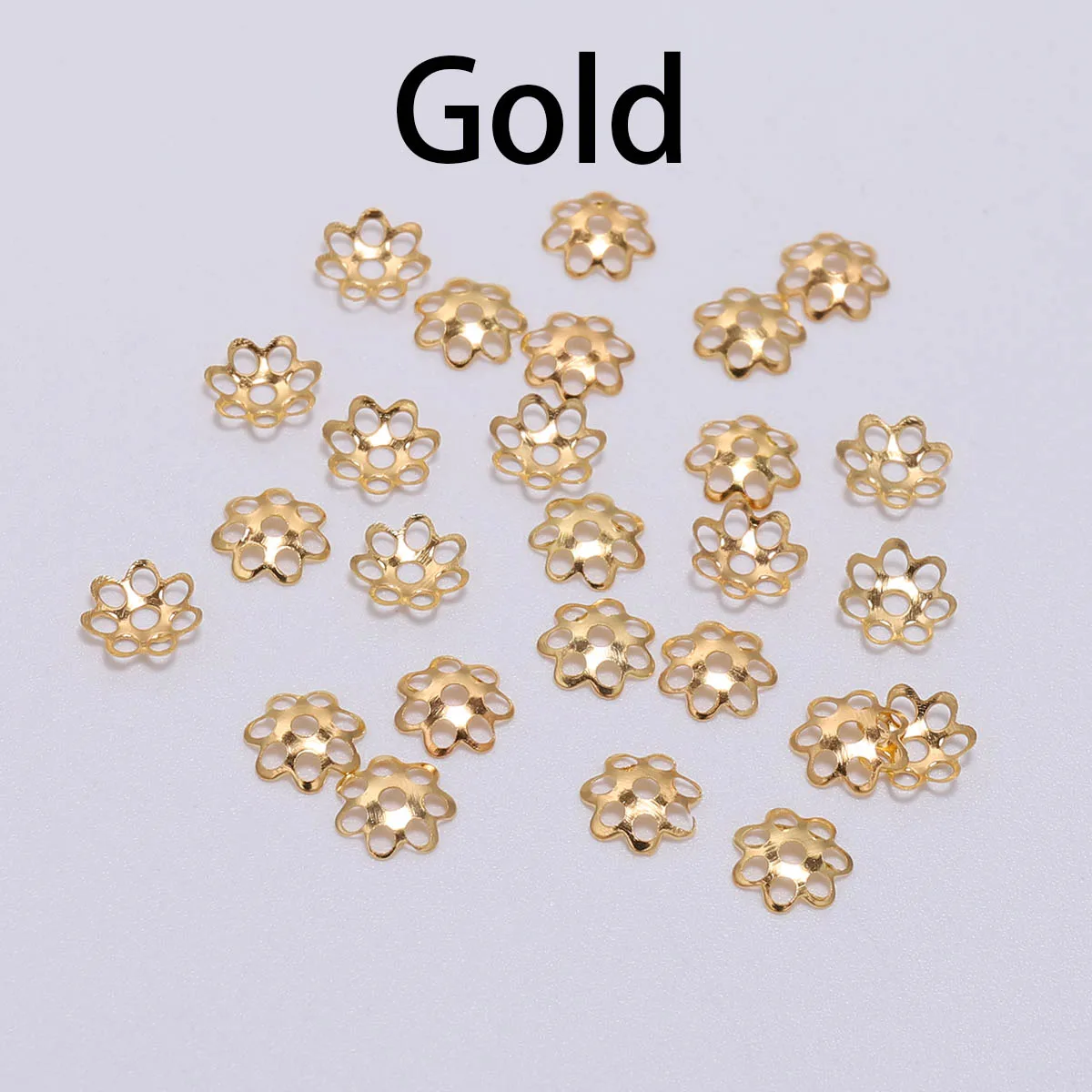 100-600pcs/Lot Flower Torus Shape Alloy Beads Caps Loose Spacer Bead Charms Necklace Bracelets For DIY Jewelry Making - купить по
